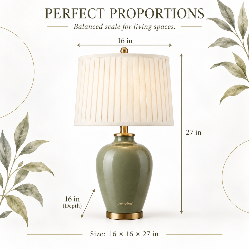 Kelmarixa™ Sage Harbor Ceramic Table Lamp