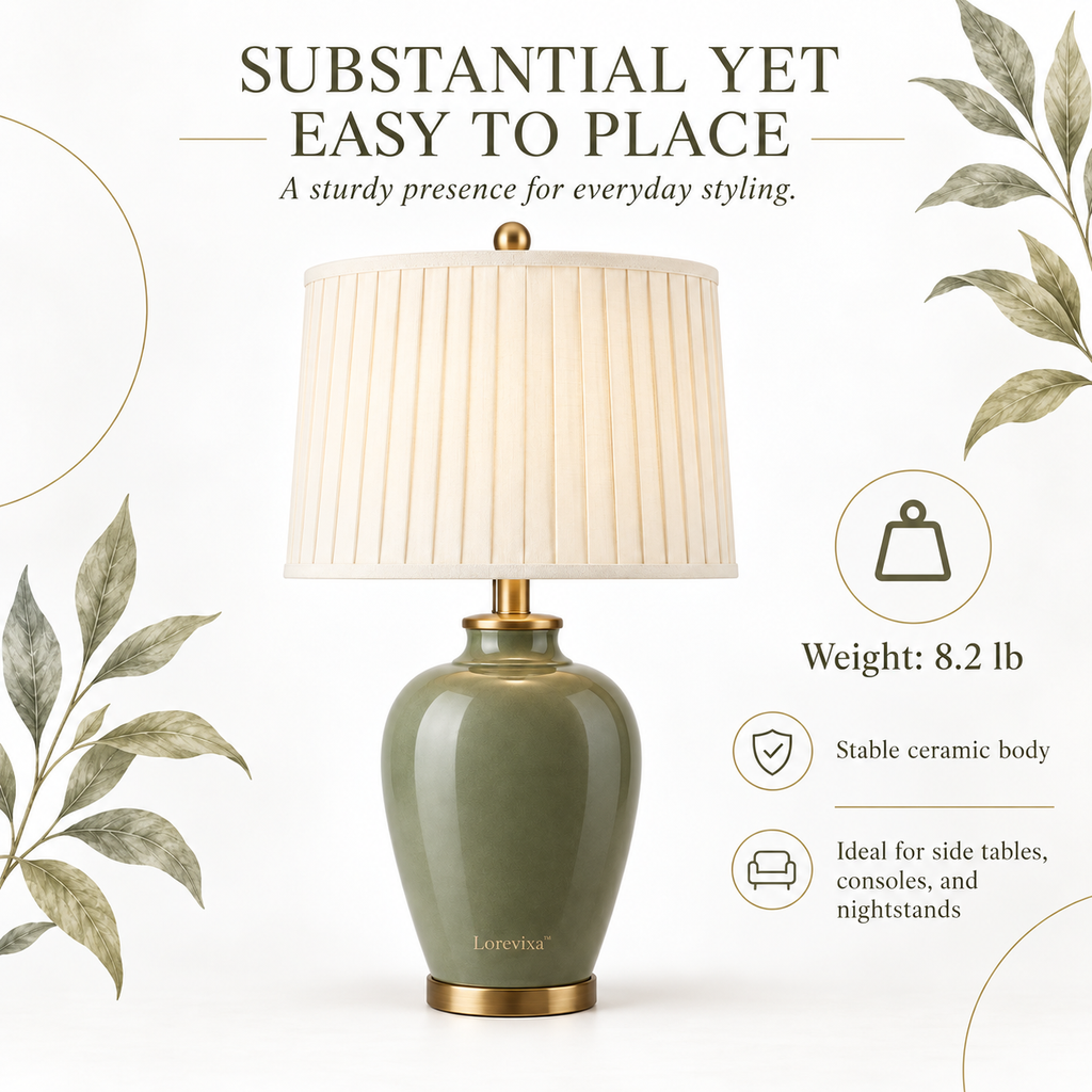 Kelmarixa™ Sage Harbor Ceramic Table Lamp
