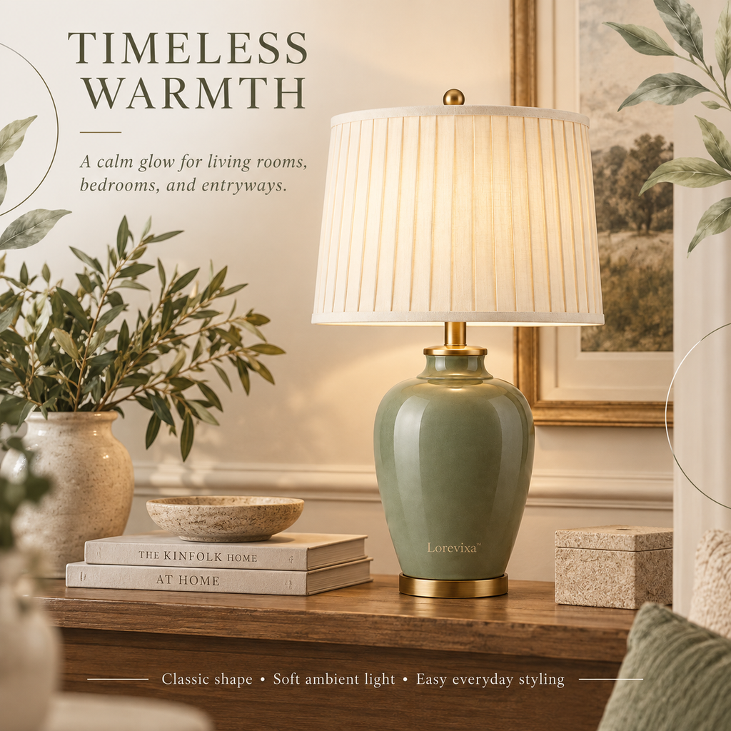 Kelmarixa™ Sage Harbor Ceramic Table Lamp