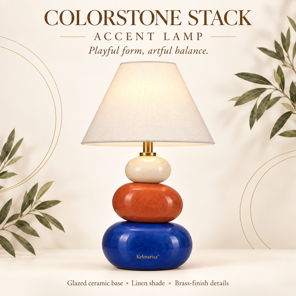 Kelmarixa™ Colorstone Stack Accent Lamp