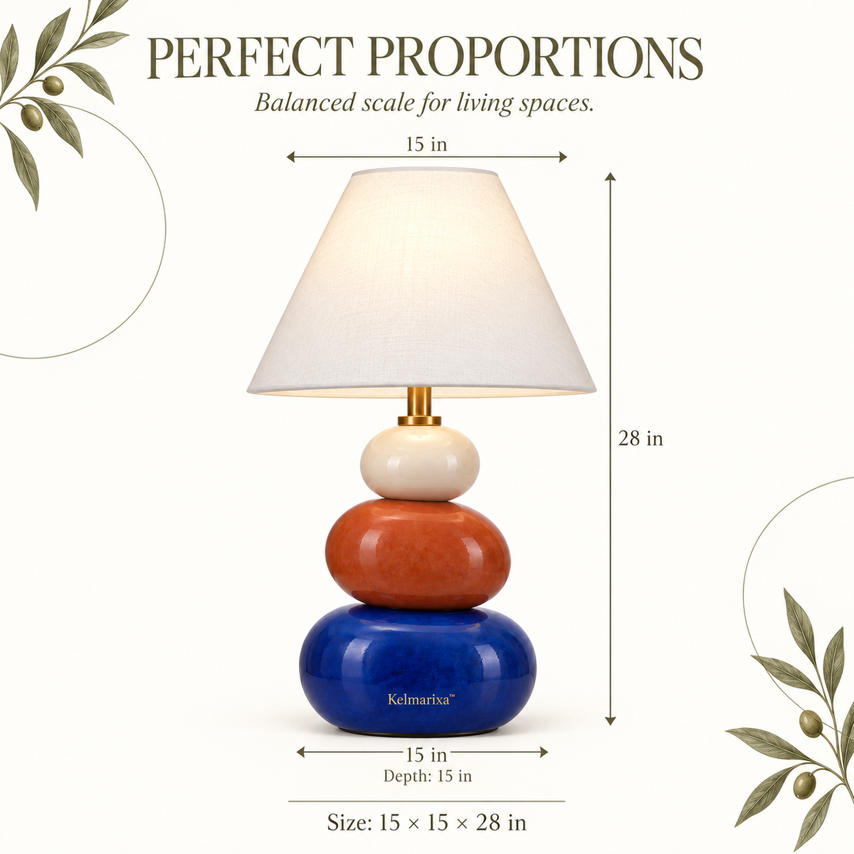 Kelmarixa™ Colorstone Stack Accent Lamp