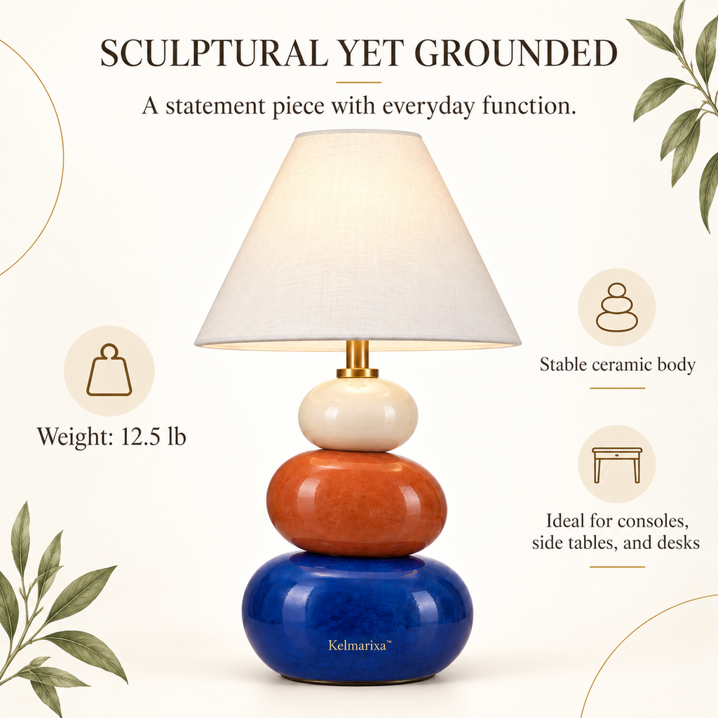 Kelmarixa™ Colorstone Stack Accent Lamp