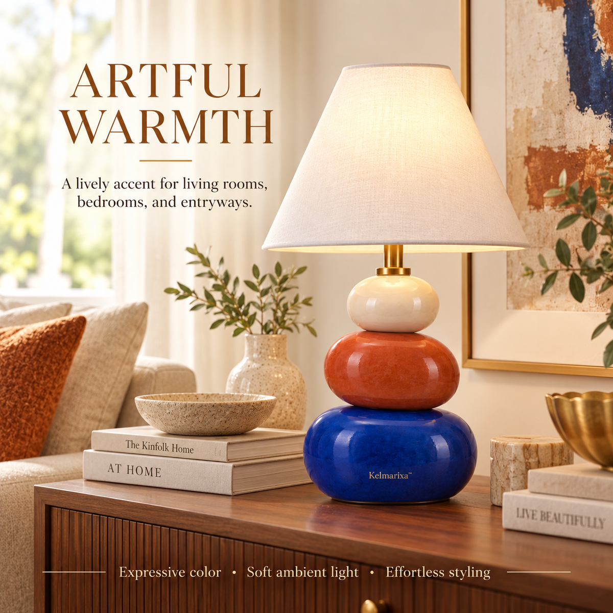 Kelmarixa™ Colorstone Stack Accent Lamp