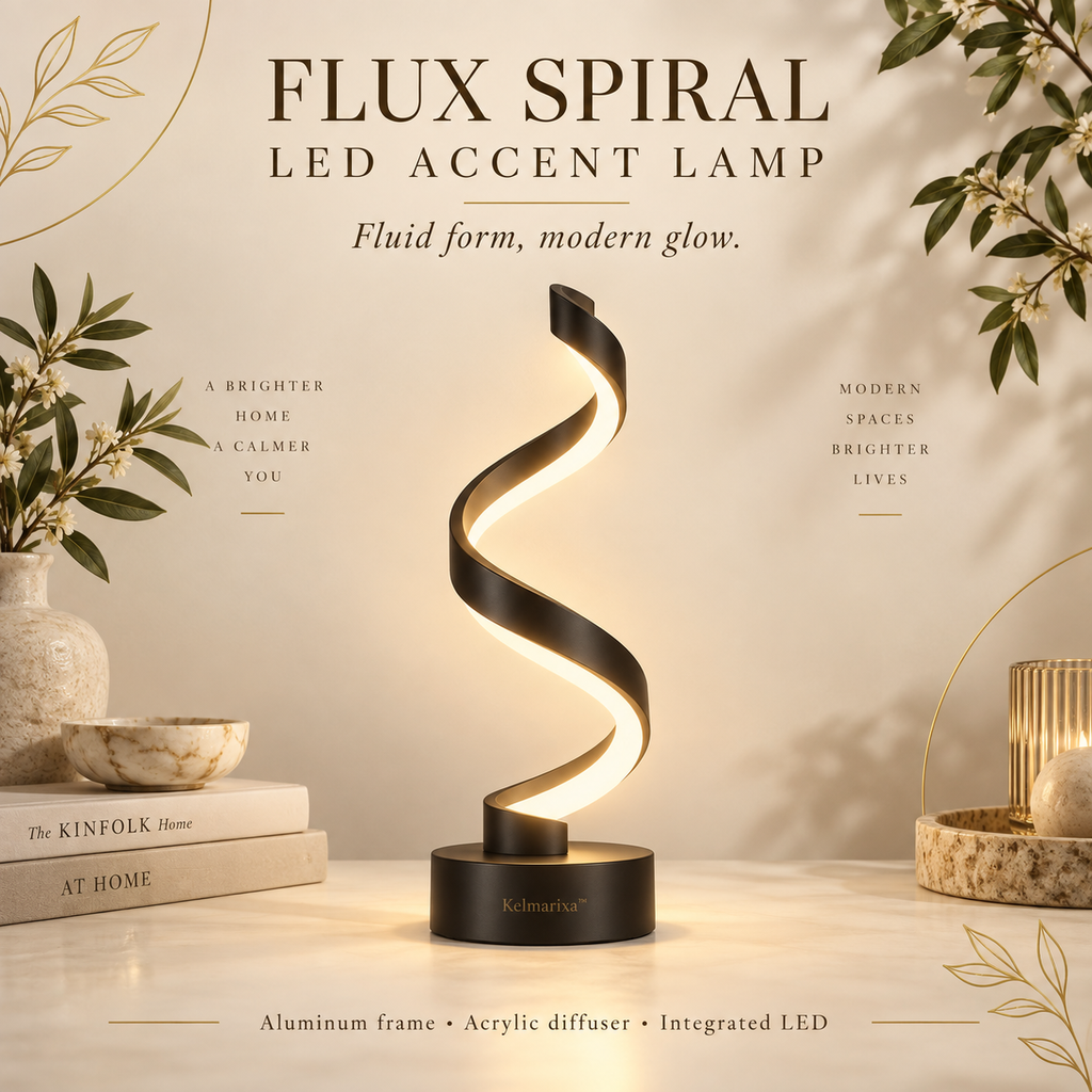 Kelmarixa™ Flux Spiral LED Accent Lamp
