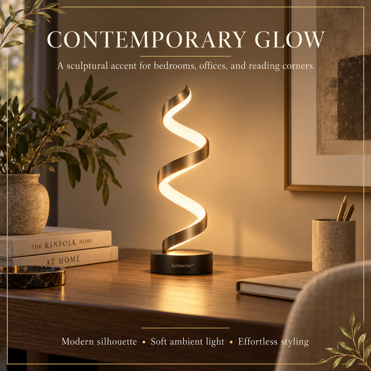 Kelmarixa™ Flux Spiral LED Accent Lamp