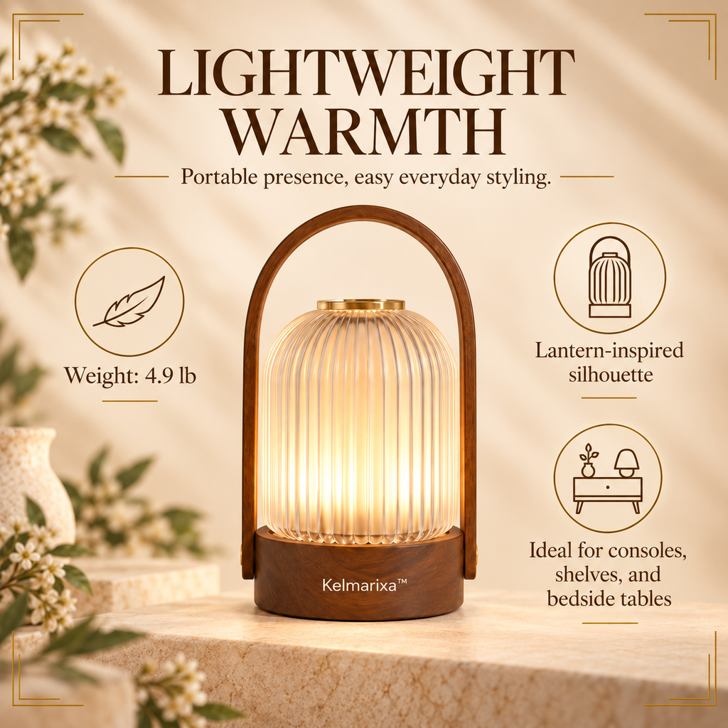 Kelmarixa™ Cedar Rib Lantern Lamp
