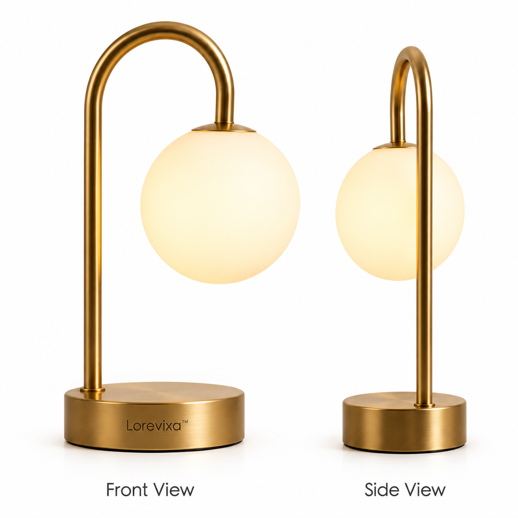 Kelmarixa™ Arc Pearl Globe Table Lamp