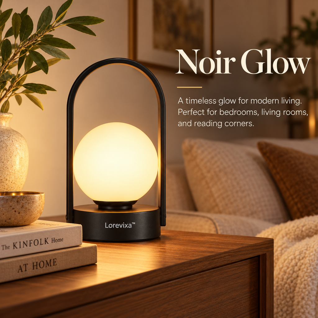Kelmarixa™ Noir Halo Globe Lantern Lamp